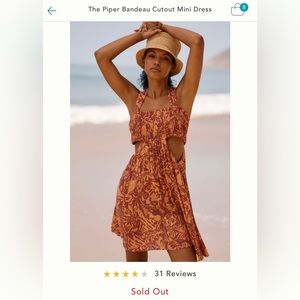 Piper Bandeau Cutout Mini Dress - Anthropologie